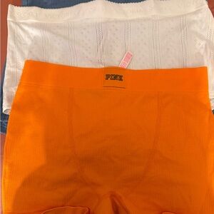 Victoria's Secret White blue and Orange Underwear bundle
